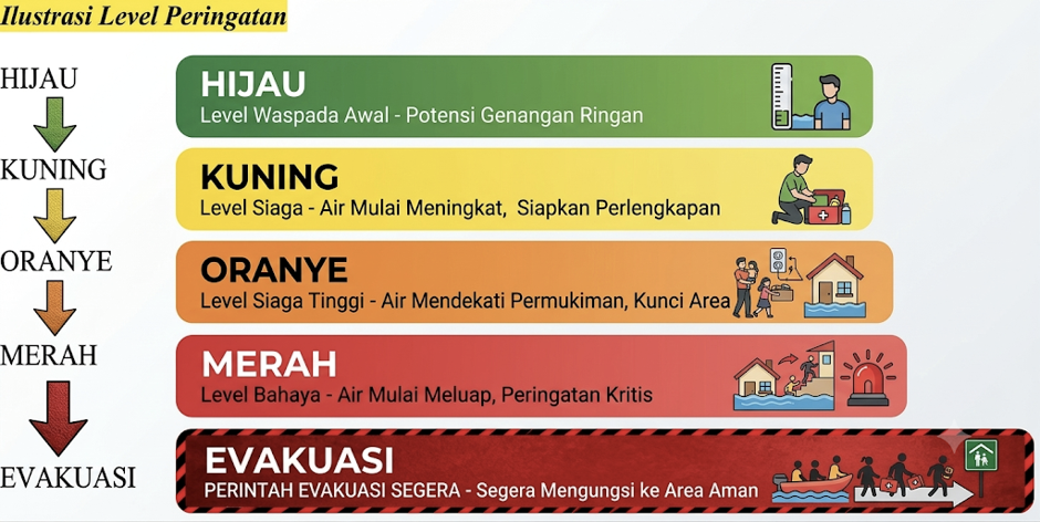 Ilustrasi Level Peringatan