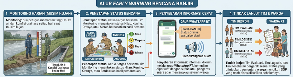 Alur Early Warning Bencana Banjir