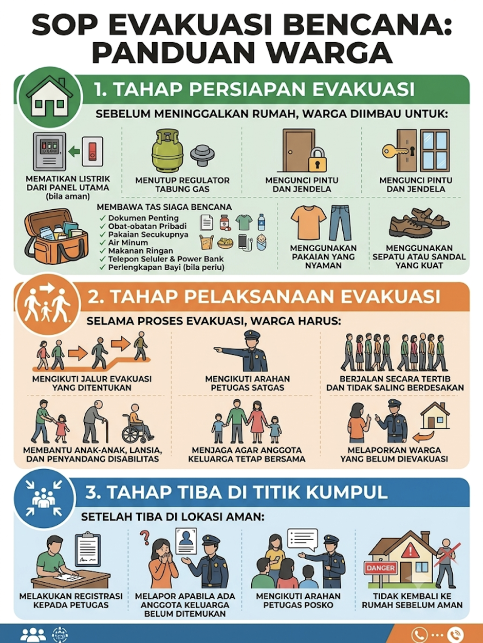 Panduan Warga SOP Evakuasi Bencana