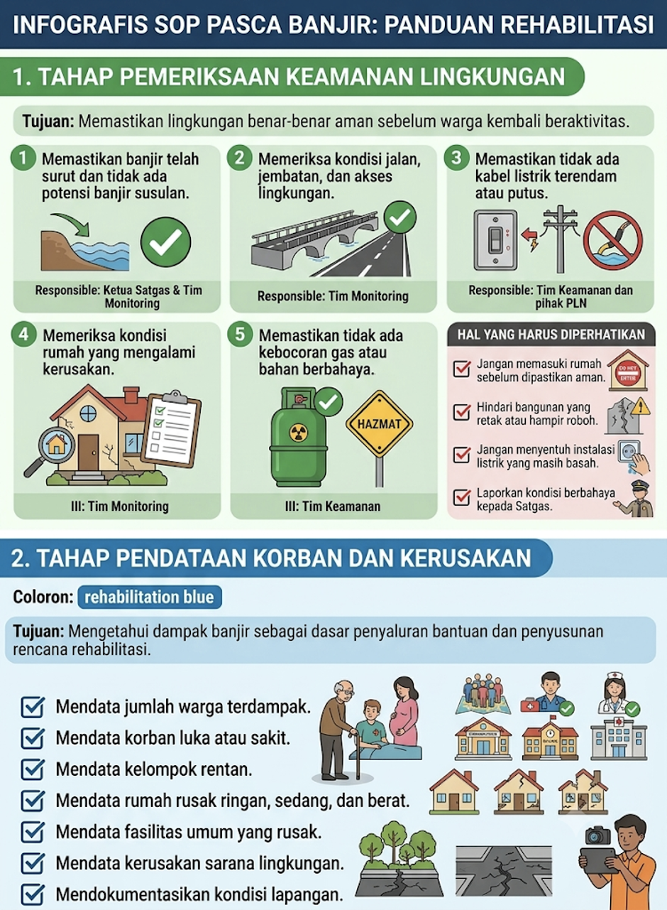 SOP Pasca Banjir Panduan Rehabilitasi